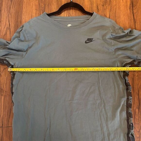 Nike Men's Graphic Print Tee Gray Size L Classic Logo - Picture 6 of 7